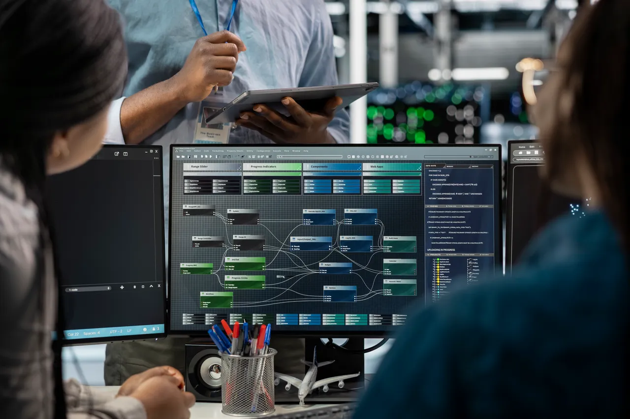 Collaborative review of a software workflow diagram